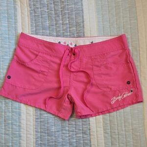 Vintage Body Glove Pink Hearts Board Shorts